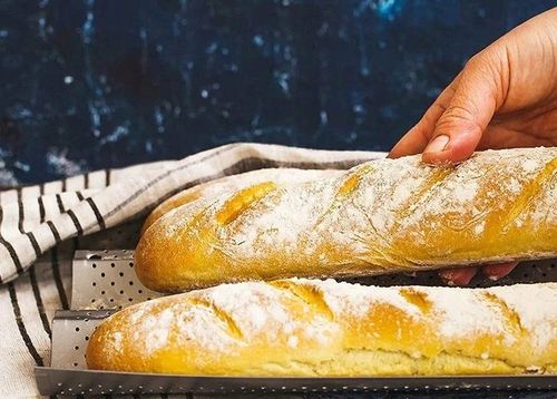 BLACHA FORMA DO PIECZENIA BAGIETEK ZAPIEKANEK METALOWA PERFOROWANA NA na Arena.pl