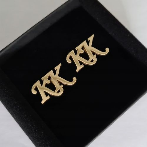 spinki do mankietów z Twoimi Inicjałami - mosiądz na Arena.pl