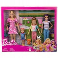 Barbie Siostry Lalki 4-pak HWJ01 LALKI FIGURKI I AKCESORIA DLA DZIECI