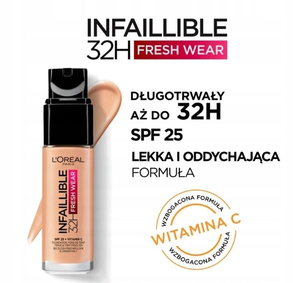 L'Oreal 24h Infaillible 20 Ivory Podkład 30 ml zdjęcie 2