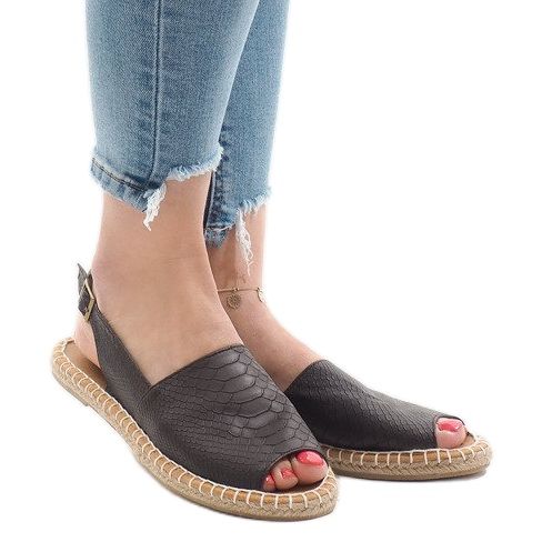 Brązowe sandały espadryle B218 r.40 na Arena.pl