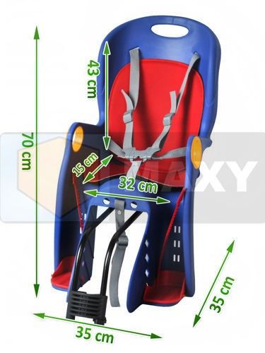 Fotelik rowerowy niebieski na Arena.pl