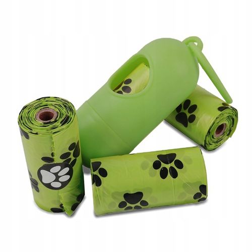 WORKI BIODEGRADOWALNE Woreczki na psie odchody BIO 360 szt.+ etui ZAPACHOWE na Arena.pl