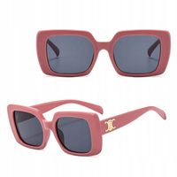 OKULARY PRZECIWSŁONECZNE MUCHY filtr UV400 Róż damskie + ETUI + ŚCIERKA