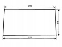 szyba tylna - tył ciągnika T25 A2 Władimirec kabina Szyszka - koźmin