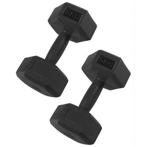 HANTLE 2x5kg ZESTAW CIĘŻARKI HANTELKI DO ĆWICZEŃ W DOMU HEKSAGONALNE na Arena.pl