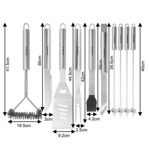 zestaw przyborów do grilla grillowania w walizce klausberg kb-7901 na Arena.pl