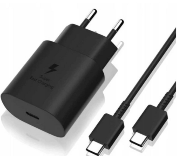 Szybka ładowarka sieciowa 25W USB C + kabel 1M do Samsung Galaxy S10, S20, S21, S22 zdjęcie 4