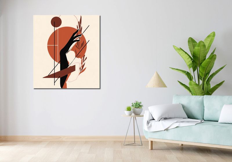 Obraz 90x100cm Zmierzch na Dłoni zdjęcie 2
