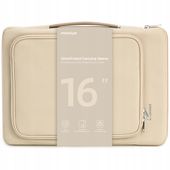 Torba na laptopa wodoodporna 15.6-16" InnoStyle beżowa, 3 komory