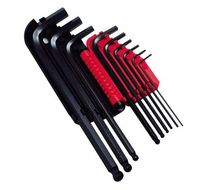 KLUCZ IMBUSOWY Z KULKĄ KPL. 9SZT (1,5-10MM) ZASOB.PLAST. [E] - S/69-256-0