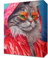 Obraz 30x40cm Kot w Stylu