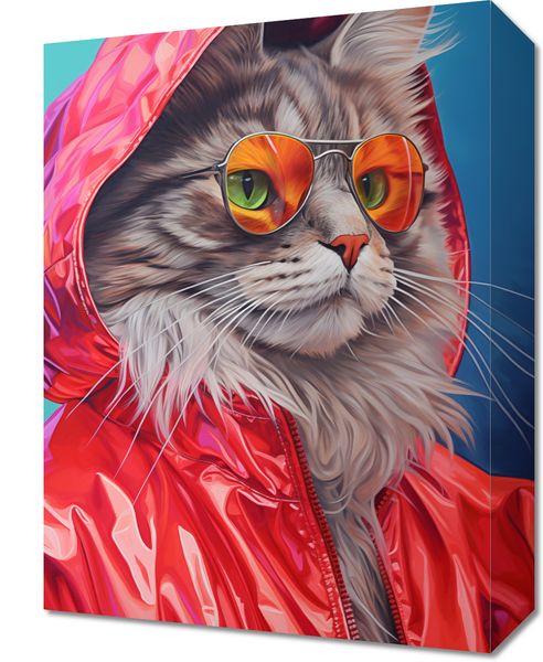 Obraz 30x40cm Kot w Stylu zdjęcie 1