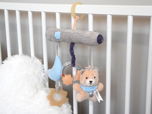 MIŚ GRYZAK Z GRZECHOTKĄ  ZAWIESZKA DO ŁÓŻECZKA DLA MALUSZKA na Arena.pl