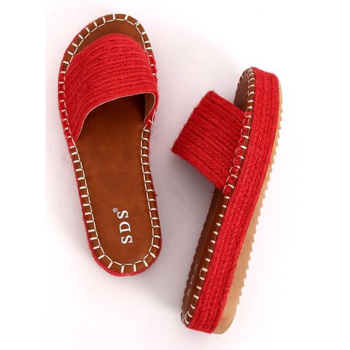 Klapki espadryle czerwone 7970-PL Red r.40 na Arena.pl