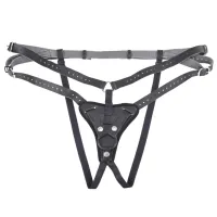 sportsheets aurora high waisted uprząż regulowana czarna