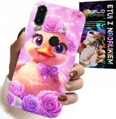 ETUI DO HUAWEI Y7 2019 - SŁODKA KACZUCHA, KACZKA NA RÓŻOWYM TLE
