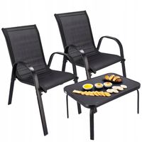 MEBLE OGRODOWE Zestaw Mebli Ogrodowych Stół Krzesła na Taras Balkon Komplet