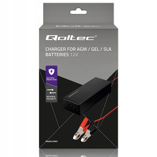 Ładowarka Qoltec do AGM GEL STD | Prostownik 12V 2A 24W na Arena.pl
