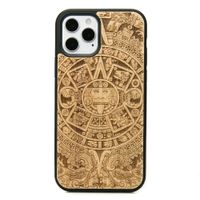 drewniane etui na iphone 12 / 12 pro kalendarz aztecki aniegre