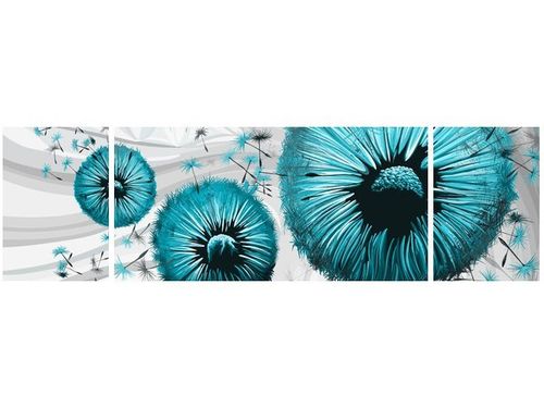 90CM 80 OBRAZ 3 ELEM TURKUSOWE DMUCHAWCE 2 ŚCIENNY na Arena.pl