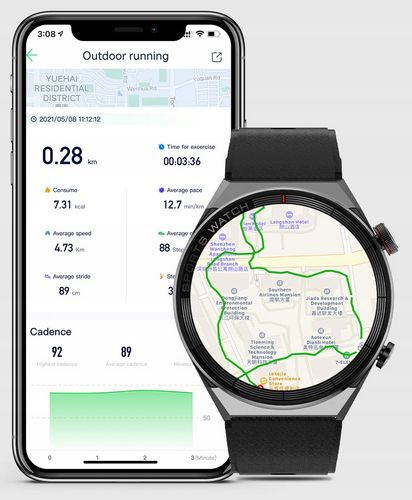 Smartwatch niktrade 17121885 czarny na Arena.pl