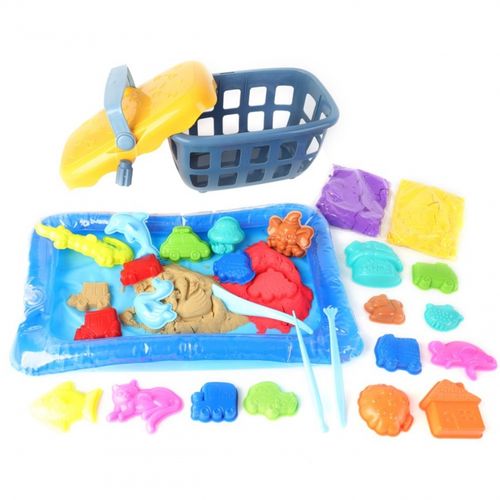 WOOPIE Piasek Kinetyczny 0,8 kg Zestaw w Koszyku z Foremkami + / na Arena.pl