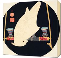 Obraz 50x50cm A White Macaw, Jakuchu Japoński Vintage