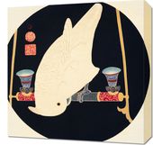 Obraz 50x50cm A White Macaw, Jakuchu Japoński Vintage