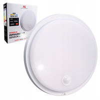 Lampa LED 10W z czujnikiem PIR Maclean IP65 1000lm biała neutralna