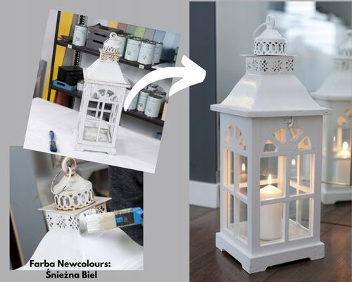 Farba do mebli Newcolours - Śnieżna Biel 200 ml na Arena.pl