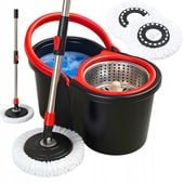 MOP OBROTOWY ROTACYJNY 360 SPIN TURBO 3w1 + 2 WKŁADY Z MIKROFIBRY GRATIS