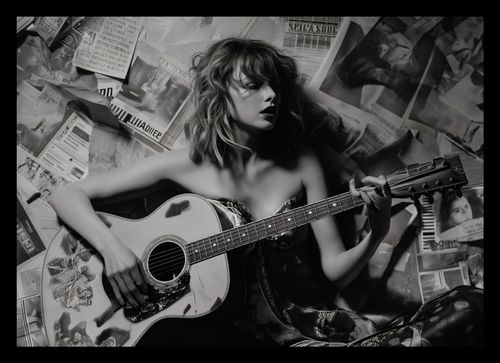Plakat 29,7x21cm Młoda Gitarzystka na Arena.pl