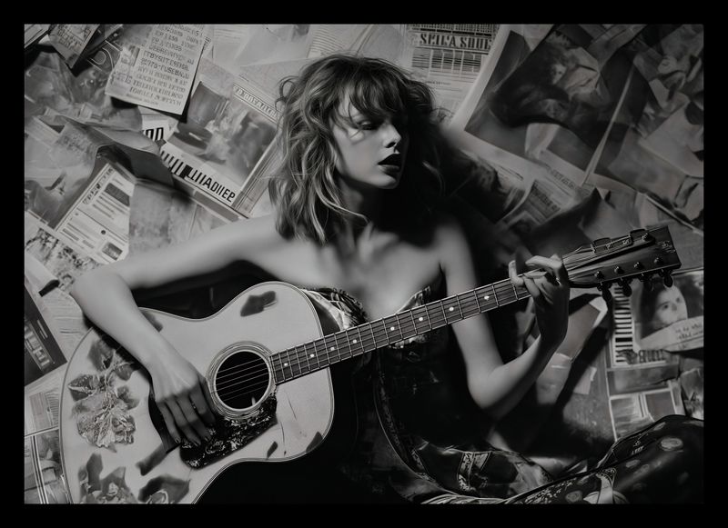 Plakat 29,7x21cm Młoda Gitarzystka zdjęcie 2