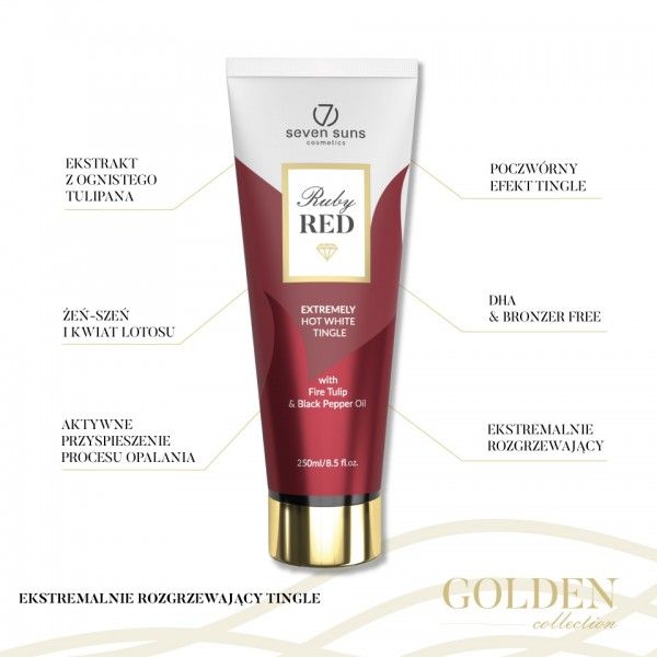 7suns Ruby Red Extremely Hot White Tingle 250ml zdjęcie 3