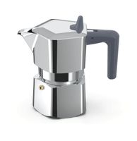 Kawiarka Pezzetti Pentaexpress 1 filiżanka srebrna elegancja z aluminium