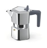 Kawiarka Pezzetti Pentaexpress 1 filiżanka srebrna elegancja z aluminium