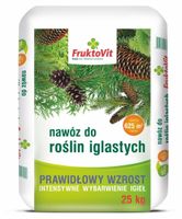 nawóz do iglaków mineralny granulat 25kg fruktovit