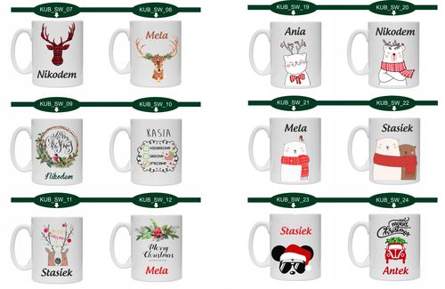 FOTO KUBEK Z imieniem PREZENT na ŚWIĘTA MIKOŁAJKI na Arena.pl