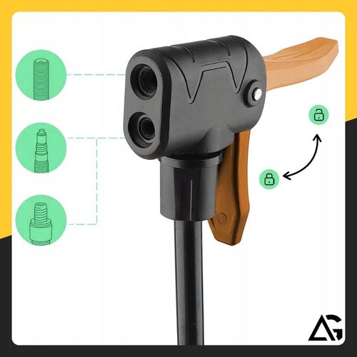 POMPKA ROWEROWA Z MANOMETREM RĘCZNA DO ROWERU PIŁEK SAMOCHODOWA PODŁOGOWA na Arena.pl