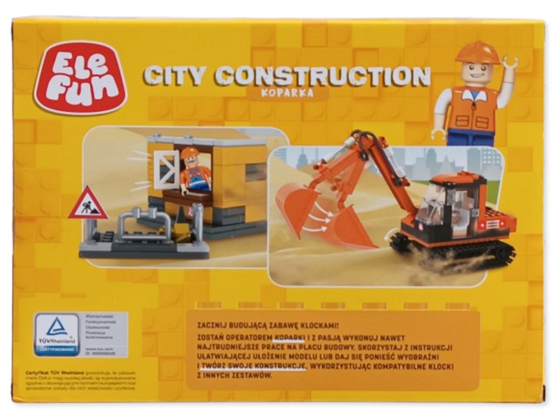 Klocki Elefun - City Construcion - Koparka 8824 zdjęcie 6