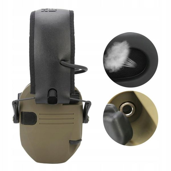 SŁUCHAWKI STRZELECKIE OCHRONNIKI SŁUCHU TAKTYCZNE REDUKCJA HAŁASU zdjęcie 7