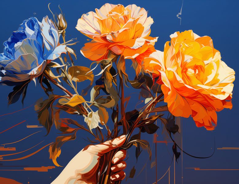 Plakat 65x50cm Żywy Uścisk zdjęcie 1