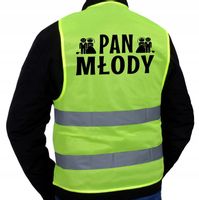 KAMIZELKA NA WIECZÓR KAWALERSKI PAN MŁODY ŚMIESZNA