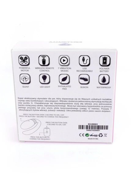 Stymulator-V-Vibe Pink Usb 7 Function / Remote Control zdjęcie 11