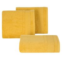 Ręcznik April 12 70X140 cm musztardowy, bawełna, bordiura z połyskiem