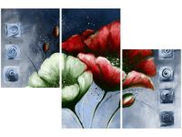 OBRAZ CZERWONE ZIELONE MAKI