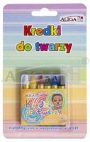 kredki do twarzy, 6 kolorów