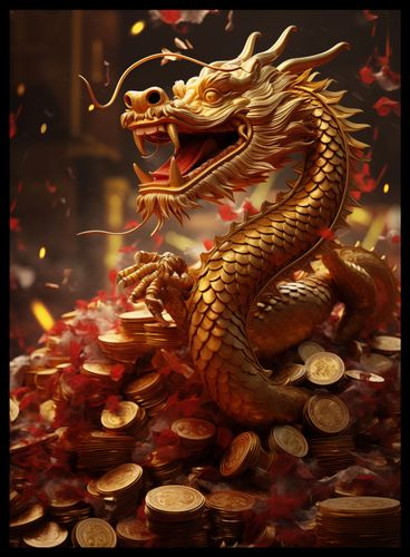 Plakat 40x55cm Smok Bogactwa na Arena.pl