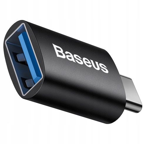 Baseus mini przejściówka, adapter USB-C na USB-A zdjęcie 7